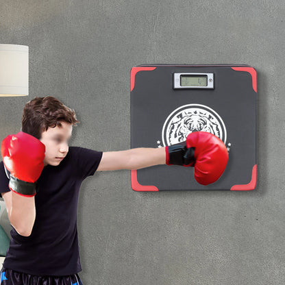 Boxing Equipment Strength Tester Wall-Mounted Boxing-mat Showing Punch-Strength The Number of Punches Frequency and More